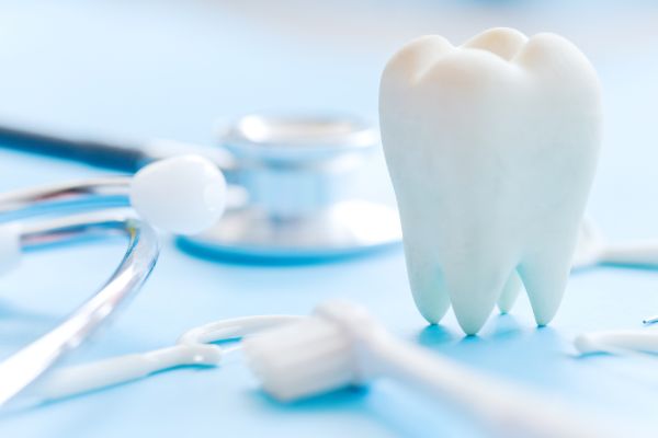 Dental tools and equipment prepared for treatment