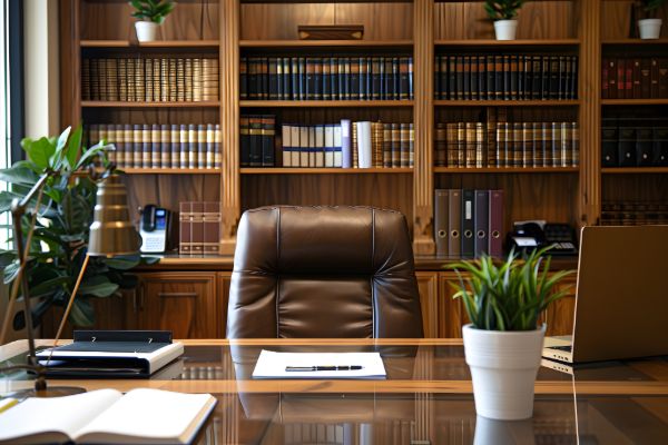 Interior of a lawyer's office — the professional environment we help get discovered online