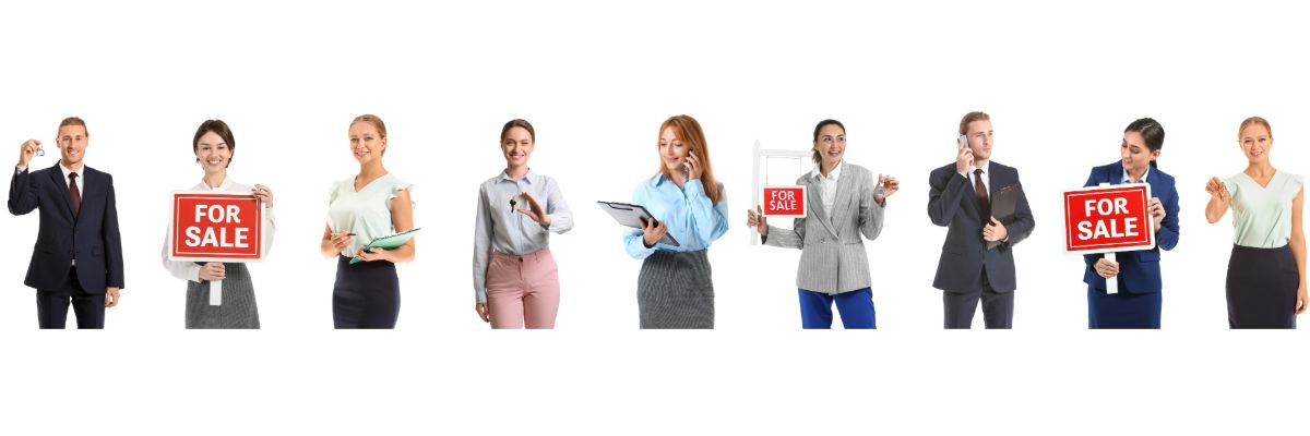 Group of real estate agents