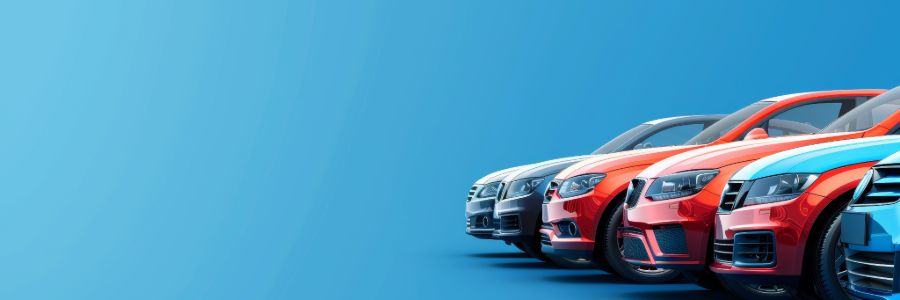 Car rental vehicle lineup for rental services