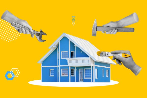 Home repair and maintenance services concept