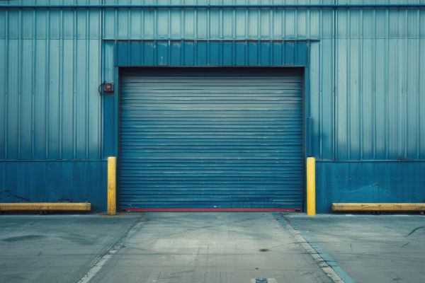 Industrial commercial garage door installation