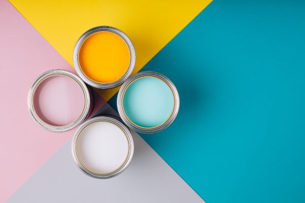 Interior design color palette and wall paint selection ideas