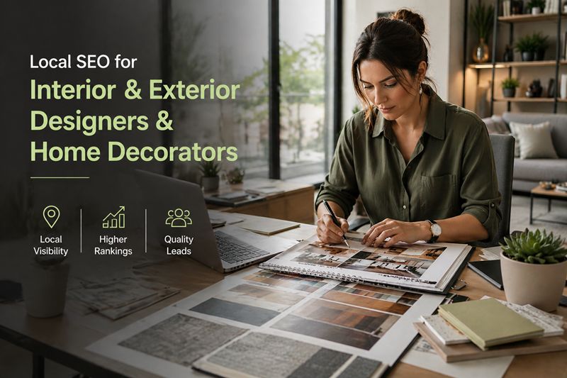 Local SEO services for interior and exterior designers and home decorators