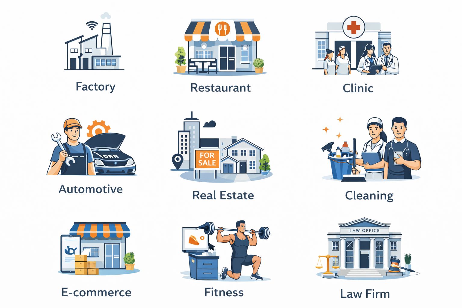 Multiple industries and business sectors that can benefit from startup SEO services