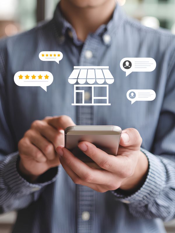 Managing an online store using a mobile app with ecommerce dashboard