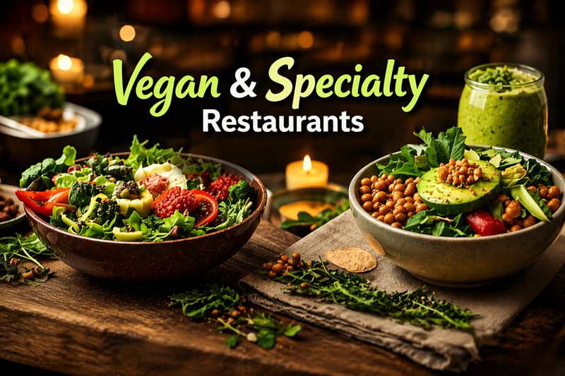 bowls of fresh vegan food with vegetables and grains