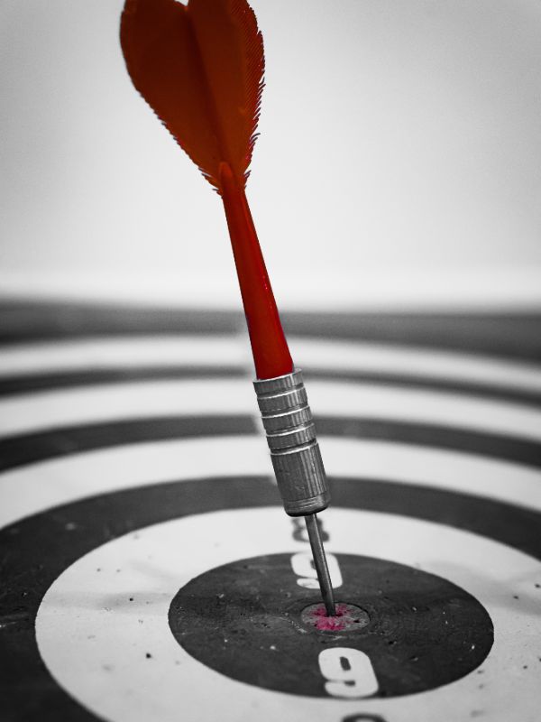 Target audience strategy concept representing precision marketing and customer targeting
