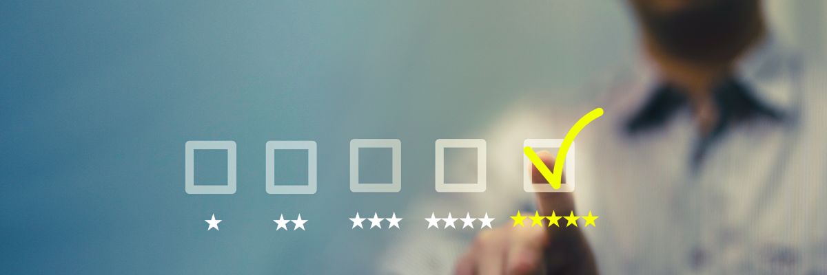 Customer feedback rating interface for online reputation management