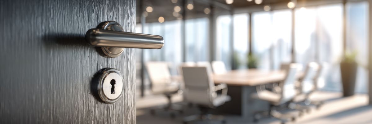 Modern door handle and lock