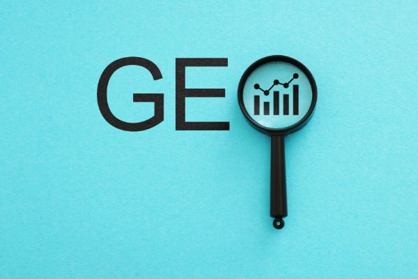 GEO search visibility and AI search optimization illustration