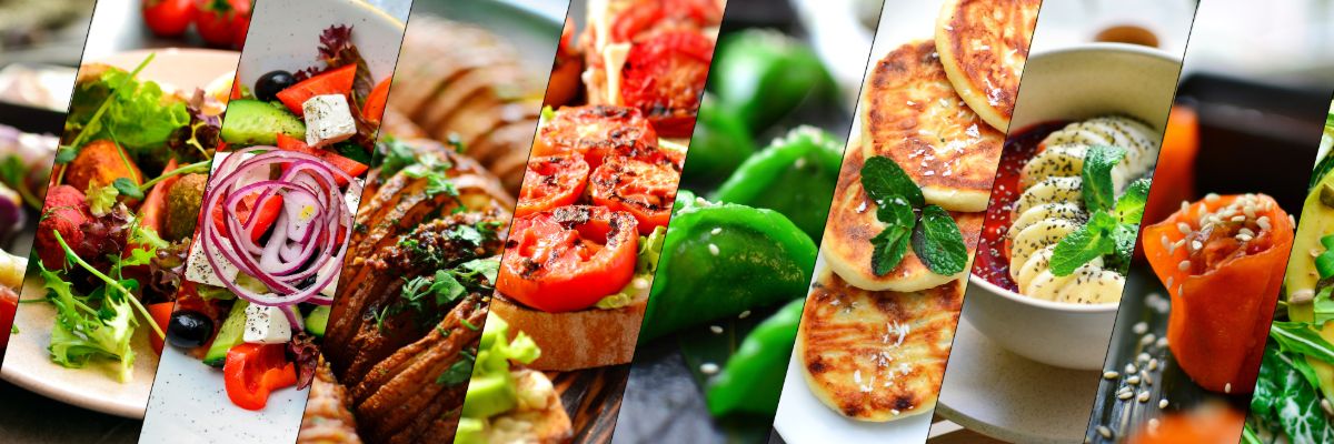 Assorted gourmet appetizers prepared for a catering event