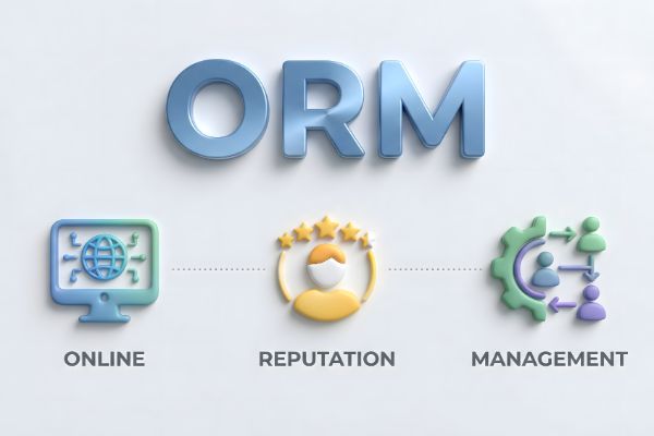ORM online reputation management branding and monitoring concept