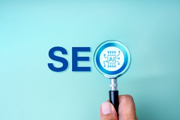 SEO optimization analysis with search visibility and AI ranking focus