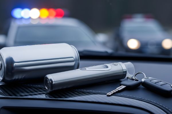 Breathalyzer testing equipment used in DUI investigations